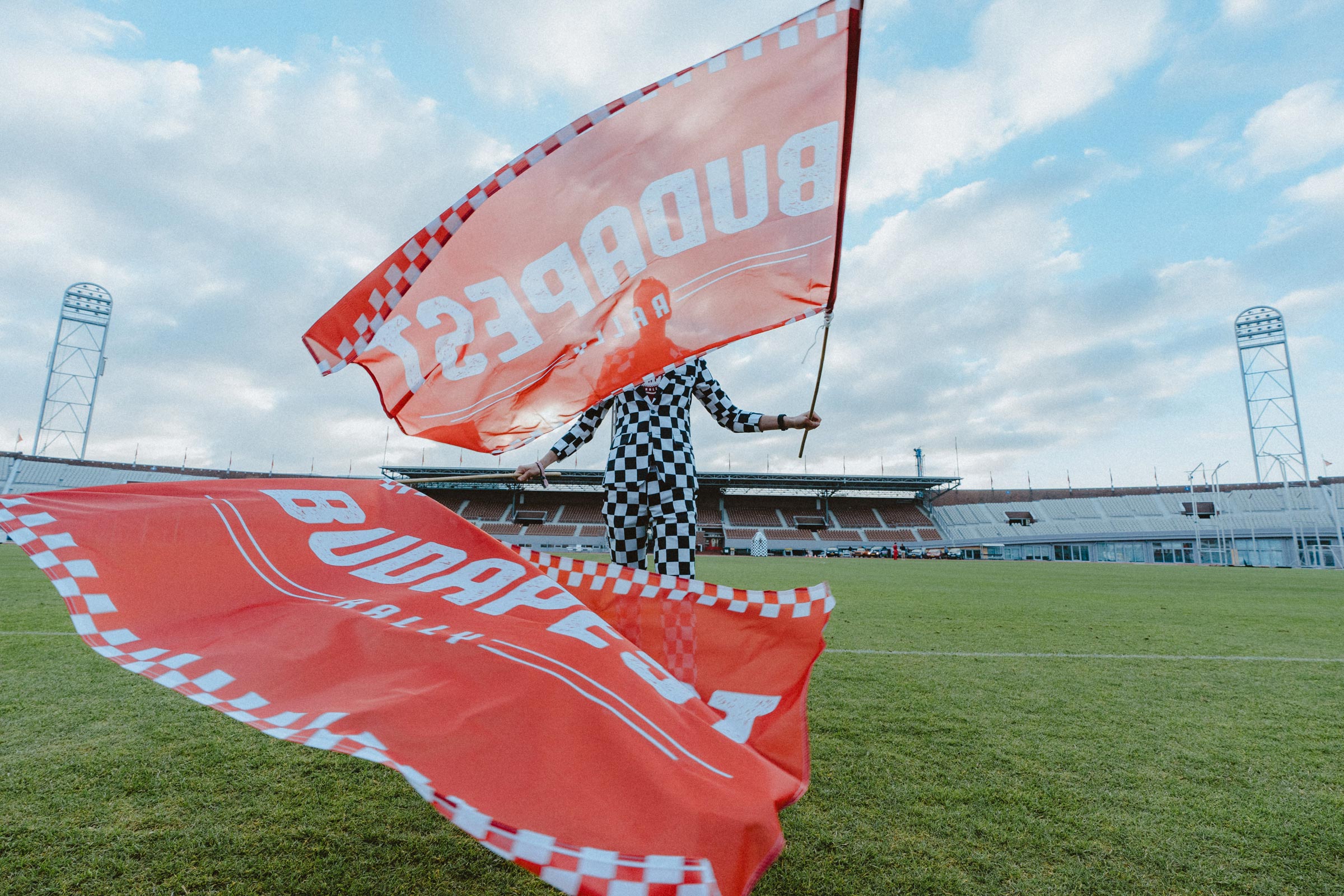 Budapest Rally flags